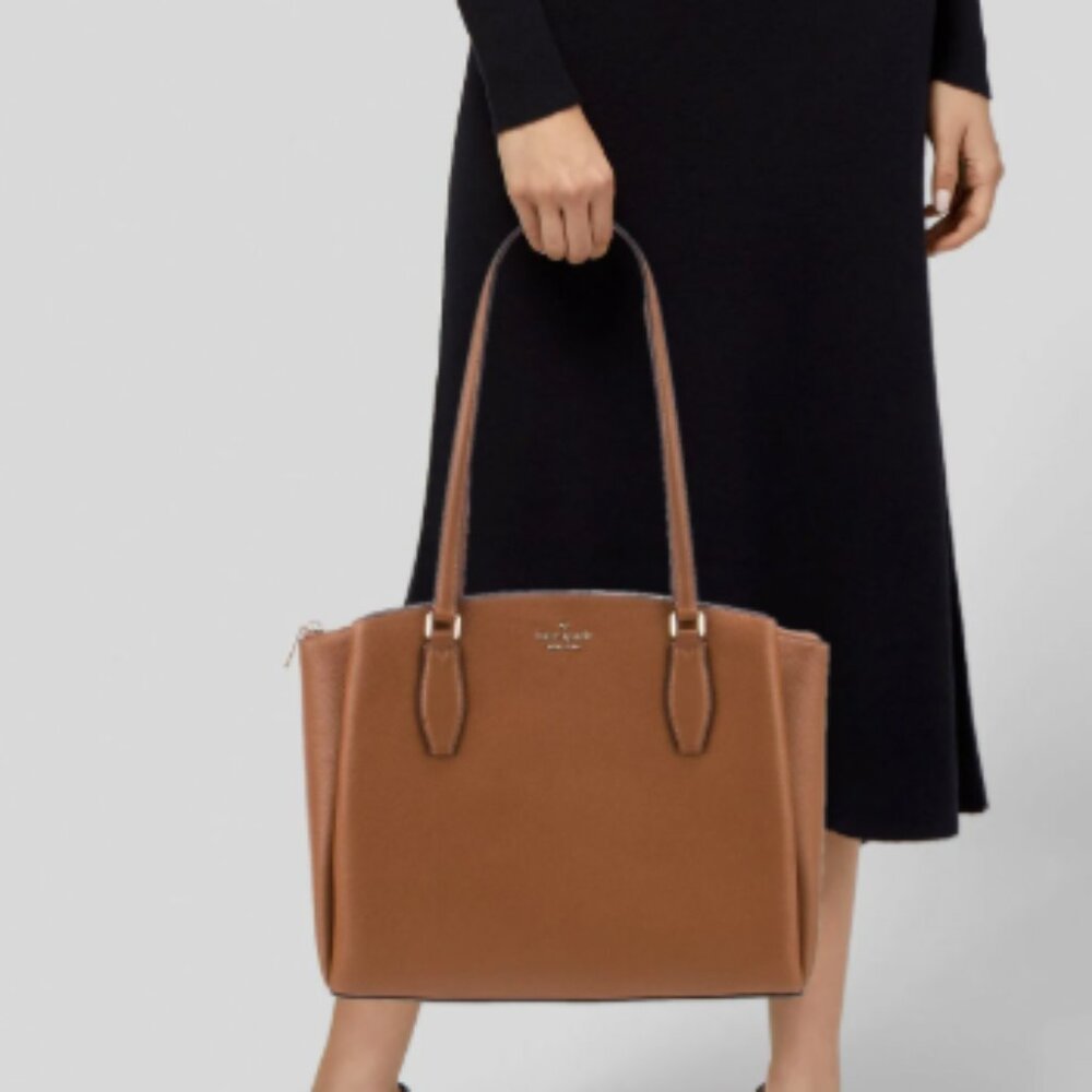 Kate Spade New York Monet Large Triple Compartment Tote, Pebbled Leather